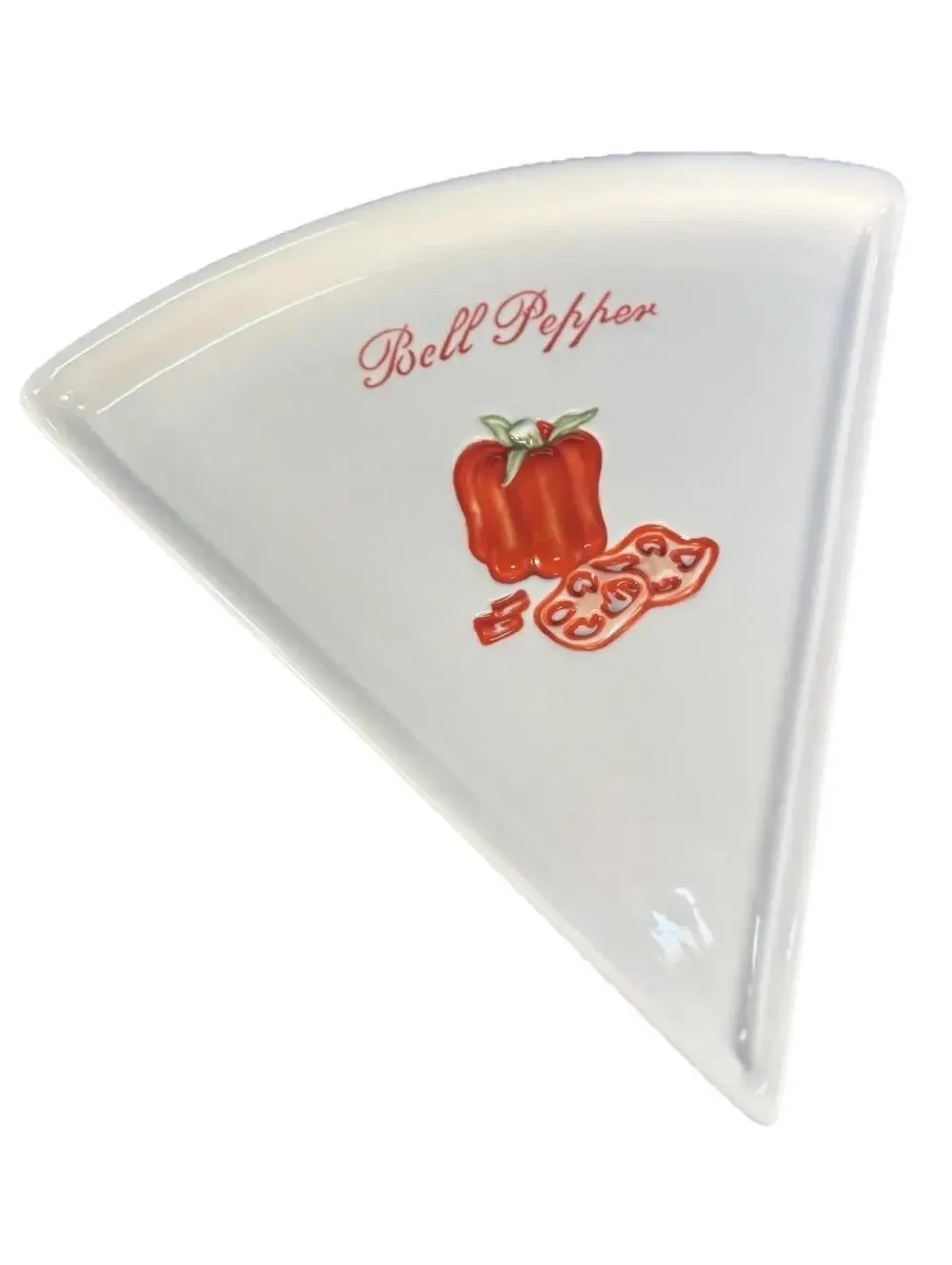 Pottery Barn Pizza Slice Plate Set of 6 Vegetable Appetizer Serving Trays